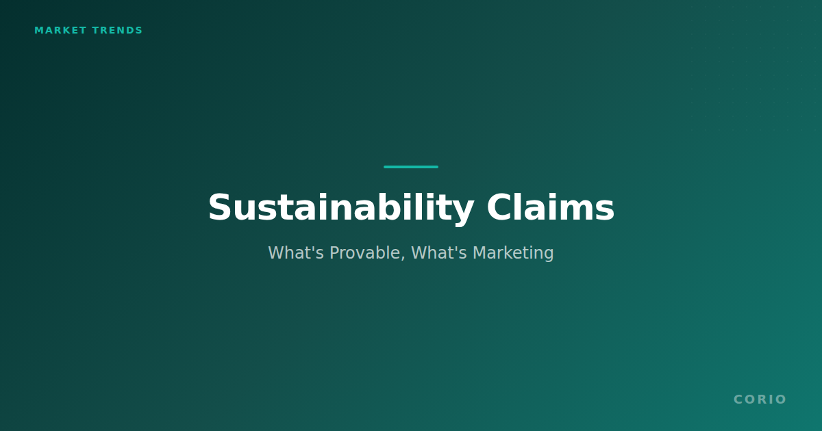 Sustainability Claims in Baby Diapers: What’s Provable, What’s Marketing