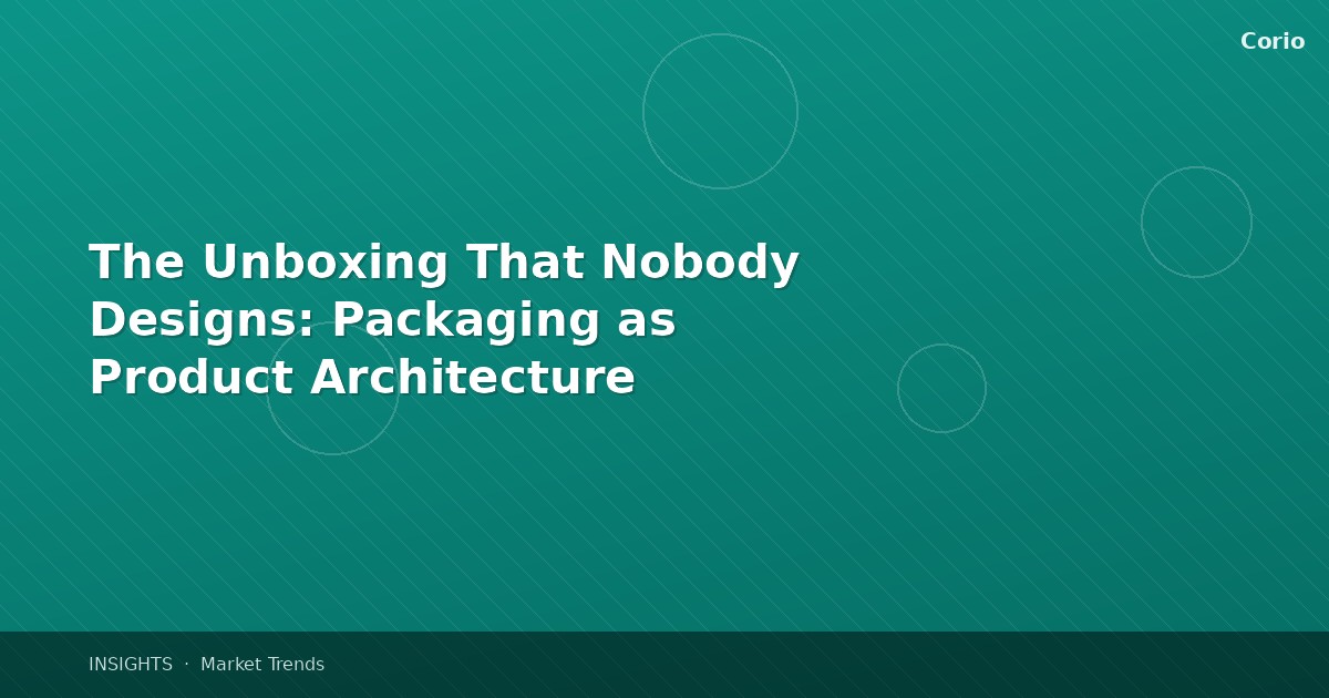 The Unboxing That Nobody Designs: Packaging as Product Architecture
