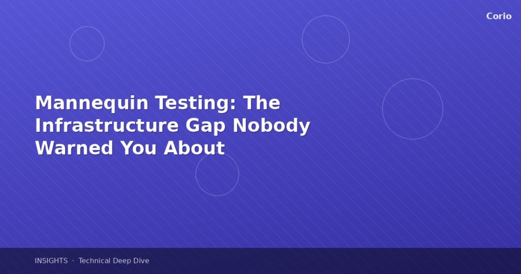 Mannequin Testing: The Infrastructure Gap Nobody Warned You About
