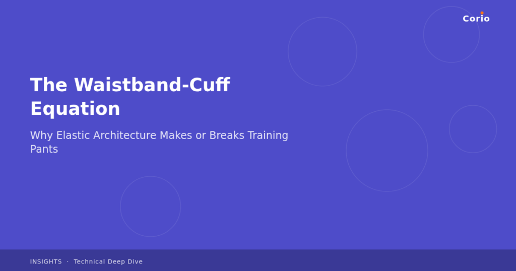 The Waistband-Cuff Equation: Why Elastic Architecture Makes or Breaks Training Pants