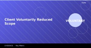 After receiving Month 1 deliverables, the client voluntarily cut their requirement list by more than half.
