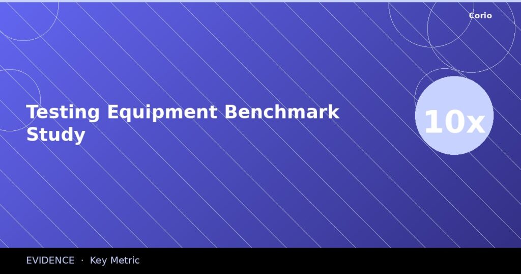 CORIO Evidence: Testing Equipment Benchmark Study