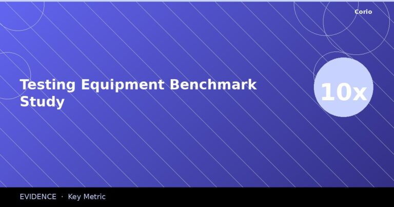 CORIO Evidence: Testing Equipment Benchmark Study