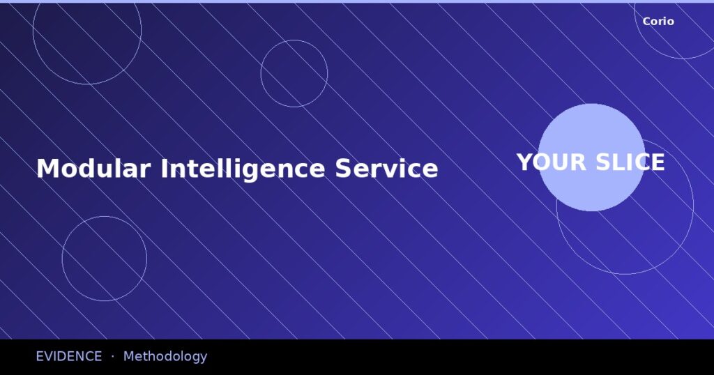 CORIO Evidence: Modular Intelligence Service