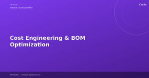 Cost Engineering & BOM Optimization