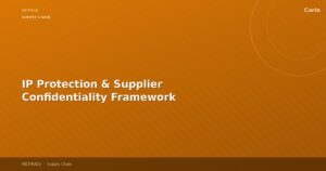 IP Protection & Supplier Confidentiality Framework
