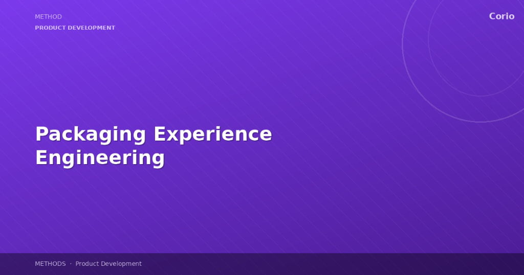 Packaging Experience Engineering