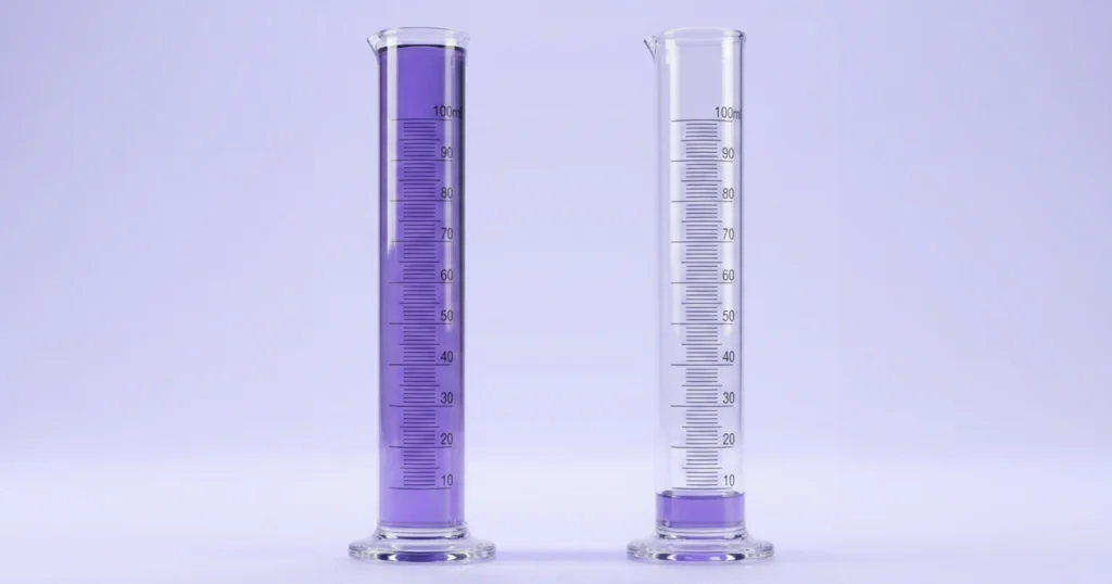 After the 3rd liquid dose, the rewet gap is not a percentage problem — it is a greater-than-20× magnitude gap. And batch-to-batch variability is a separate hidden risk.