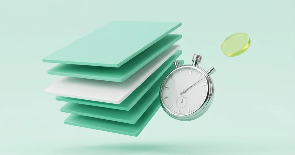 Remove one sub-millimeter layer and absorption collapses. Add it back: 97% of the lost speed is recovered.