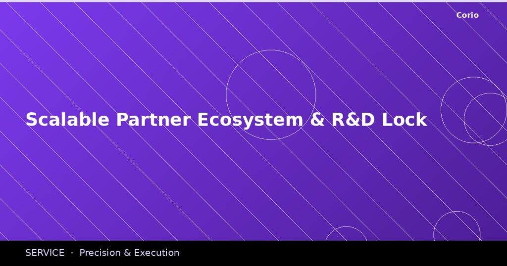 CORIO Service: Scalable Partner Ecosystem & R&D Lock