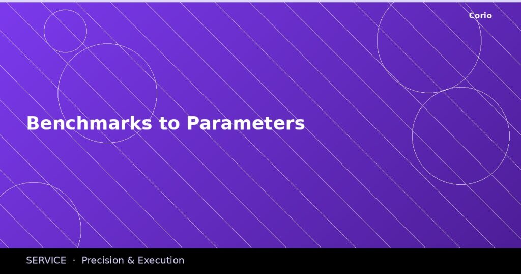 CORIO Service: Benchmarks to Parameters