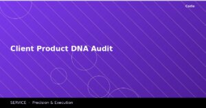 Client Product DNA Audit