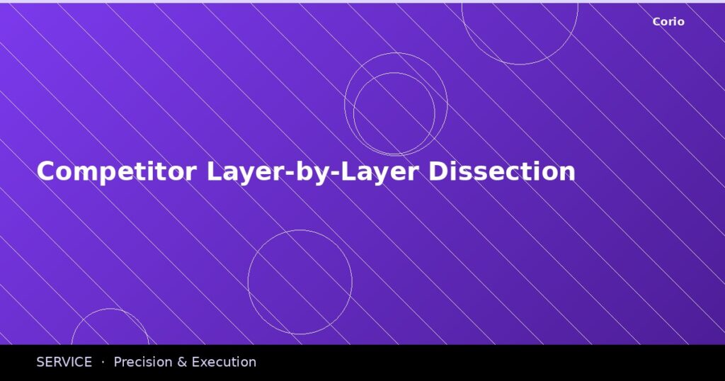 CORIO Service: Competitor Layer-by-Layer Dissection